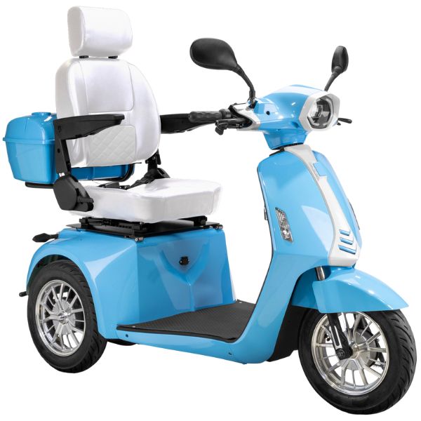Premium Heavy Duty 3-Wheel Mobility Scooter for Adults - Lightweight & Foldable Electric Scooter with Long Battery Life - Ideal for Seniors, Travel, Shopping & Outdoor Activities