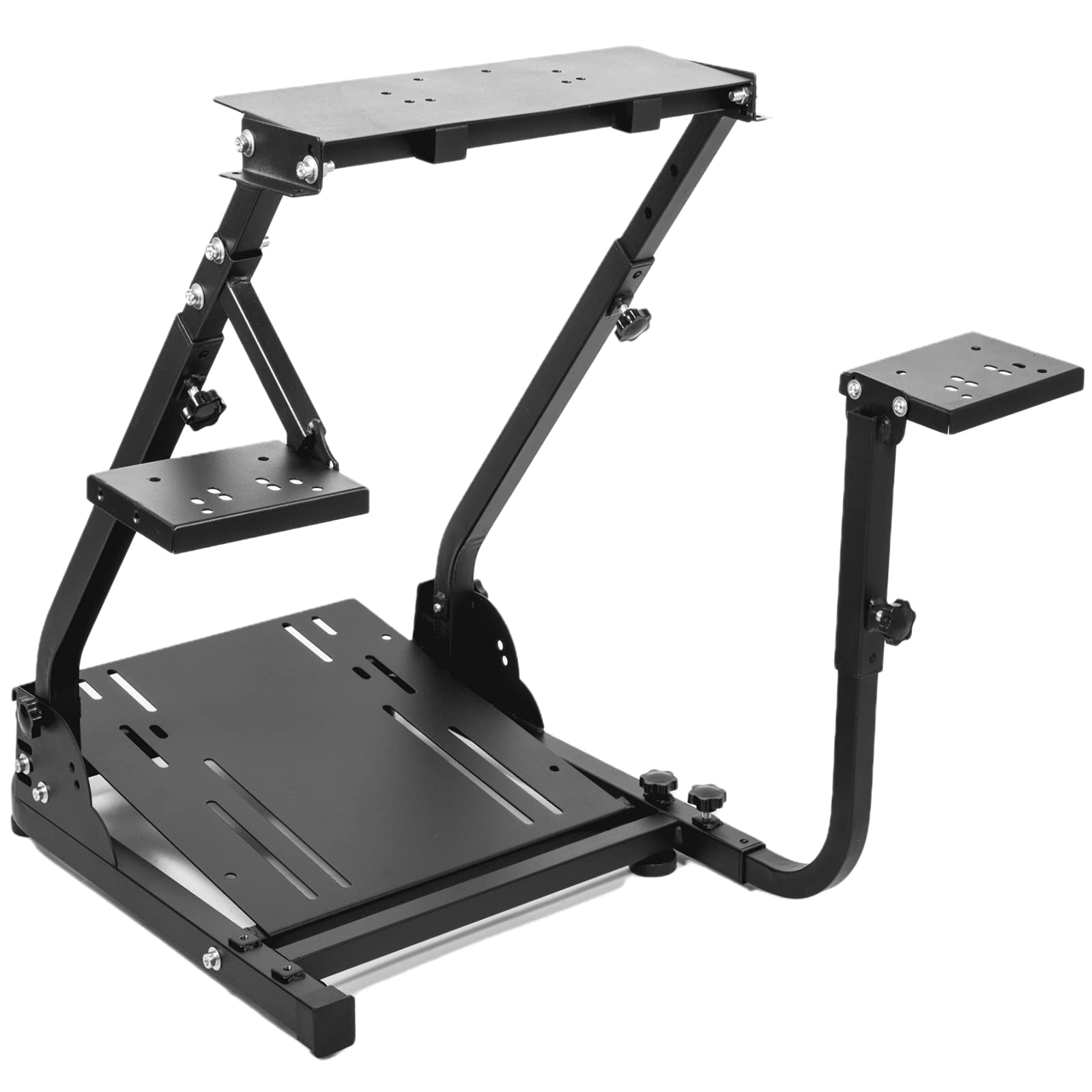 Anman Racing Simulator Cockpit - Foldable Steering Wheel Stand with Double Gear Shifter Mount | Compatible with Logitech G25/G27/G29/G920/G923 | Gaming Cockpit for PC & Xbox | Perfect for Racing Games & Simulation Training (Pedals & Wheel Not Included)