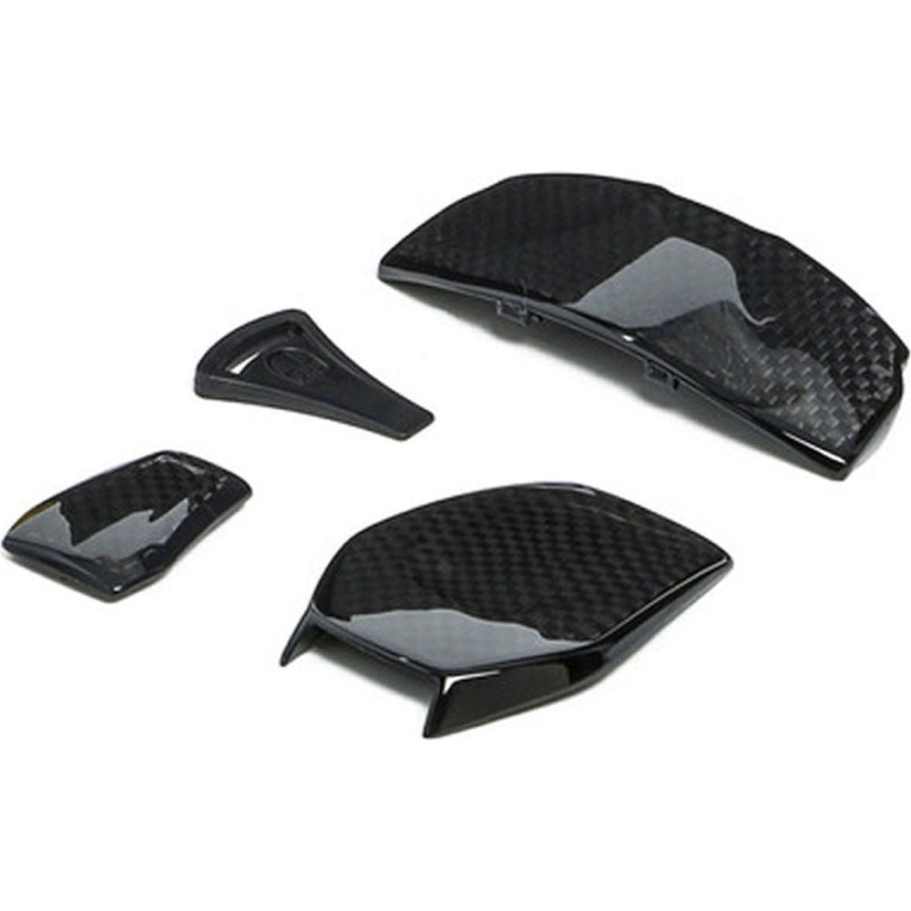 AGV Sports Modular Helmet Air Vent & Spoiler Carbon Fiber - Lightweight Motorcycle Racing Helmet for Street & Track Use