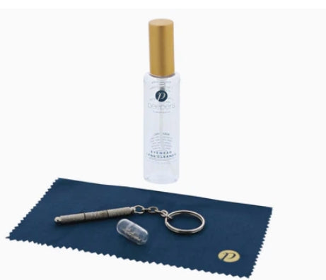 Peepers Eyewear Cleaning and Repair Kit - Glasses Lens Cleaner, Microfiber Cloth & Repair Tools - Perfect for Eyeglasses, Sunglasses & Reading Glasses Care at Home or Office