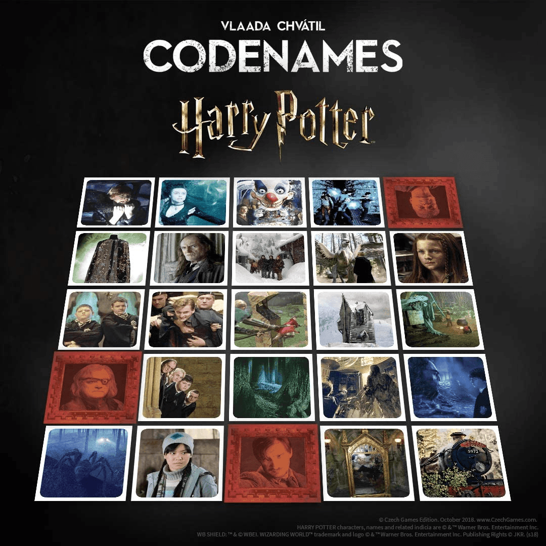 Codenames Harry Potter Board Game - Cooperative Word Association Game for Adults & Teens - Perfect for Game Nights, Parties & Family Gatherings