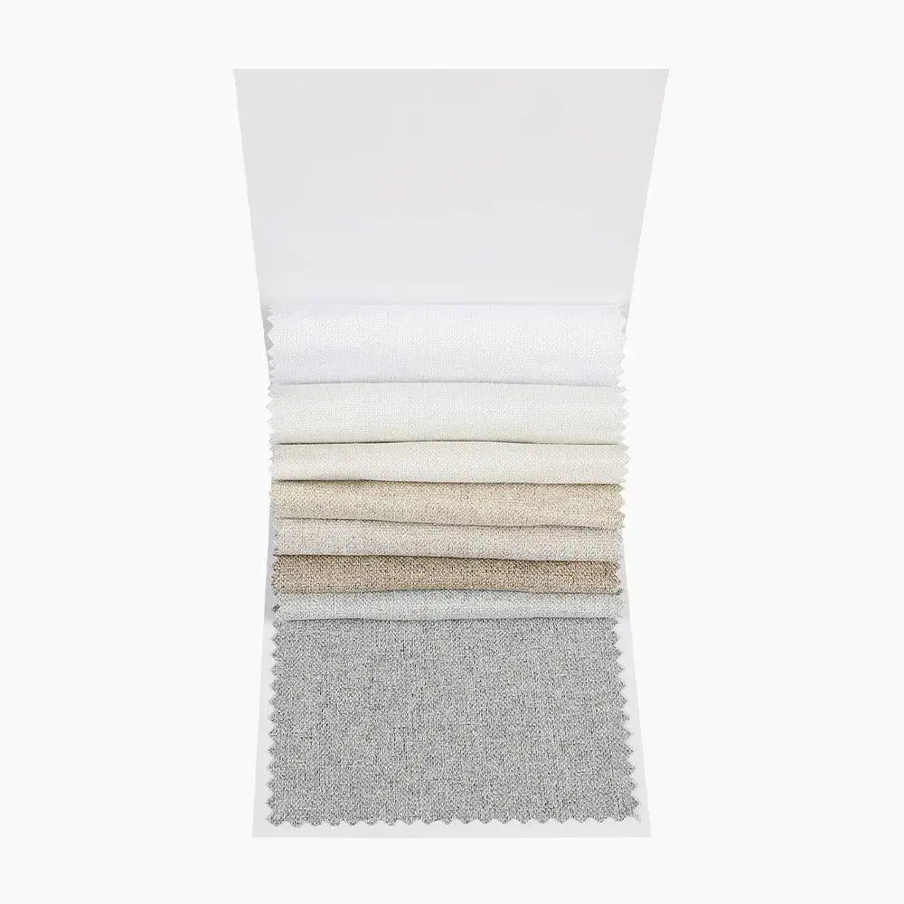 Lila Full Blackout Coated Fabric Sample Book - 8 Color Options for Window Treatments, Room Dividers & Home Decor Projects