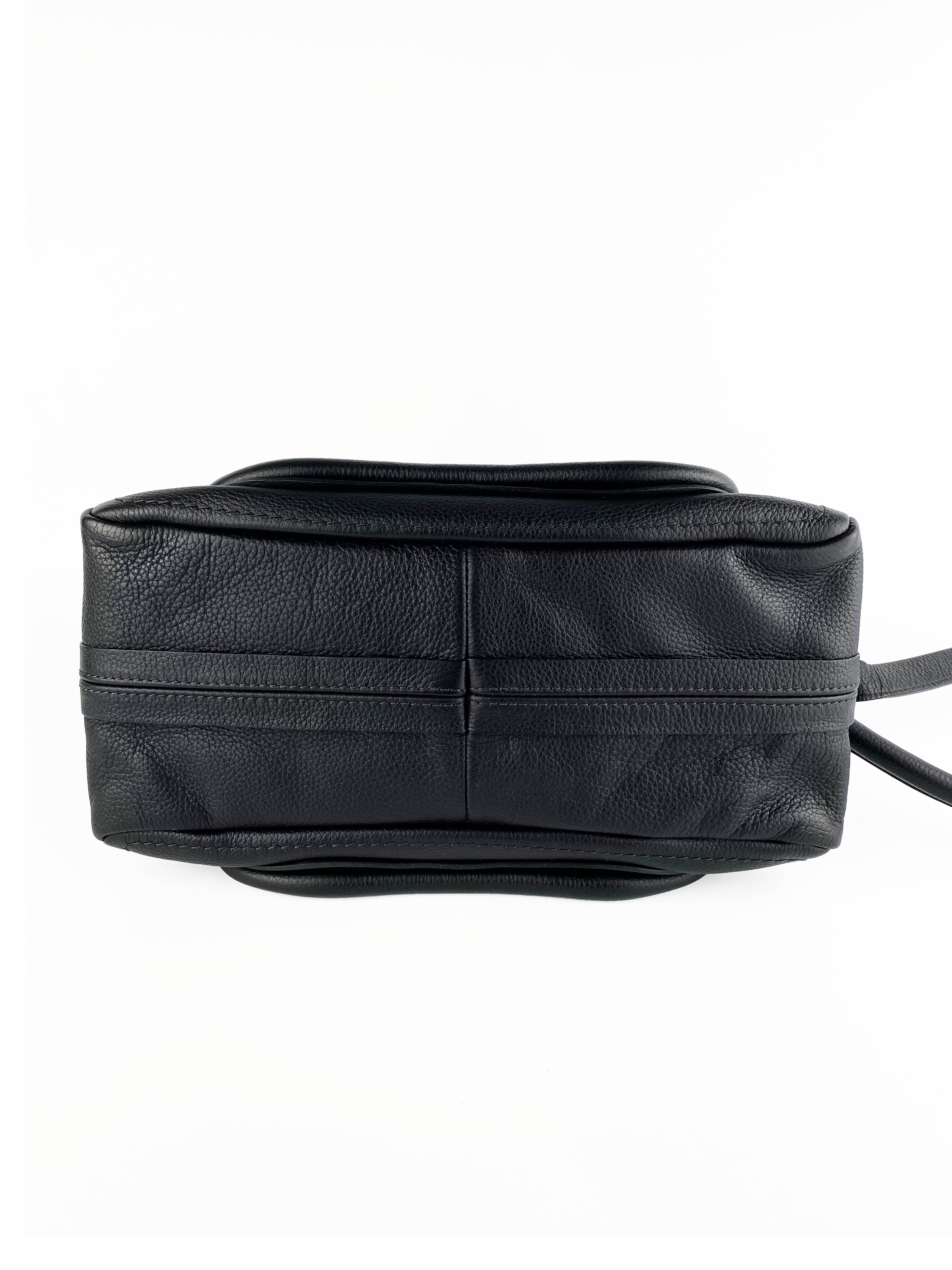 Chloe Small Black Paraty Handbag - Luxury Leather Crossbody Purse for Women, Perfect for Work, Travel & Evening Events