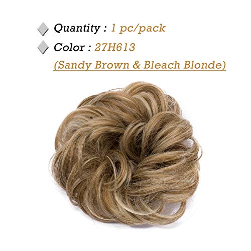 Messy Bun Hair Extension for Curly Hair - Clip-in Updo Hairpiece for Women | Perfect for Weddings, Parties & Everyday Styling