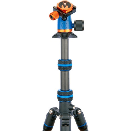 3 Legged Thing Punks Brian 2.0 Carbon Fiber Tripod with AirHed Neo 2.0 Ball Head (Blue) - Lightweight Professional Camera Tripod for Travel, Photography & Videography