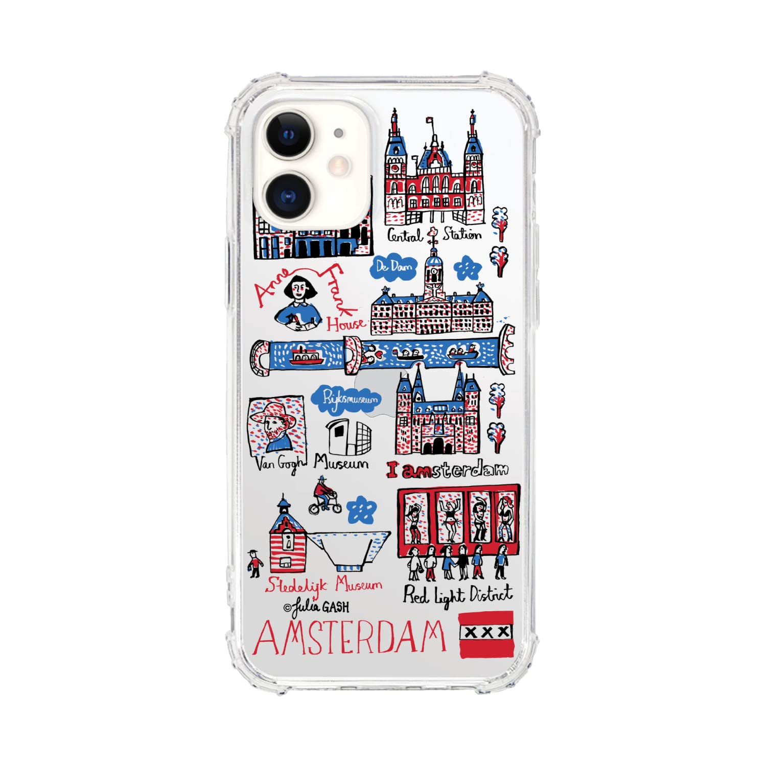 OTM Essentials Amsterdam Cityscape Travel Phone Case - Durable Protective Cover for iPhone & Samsung - Perfect for Travel, Sightseeing & Daily Use