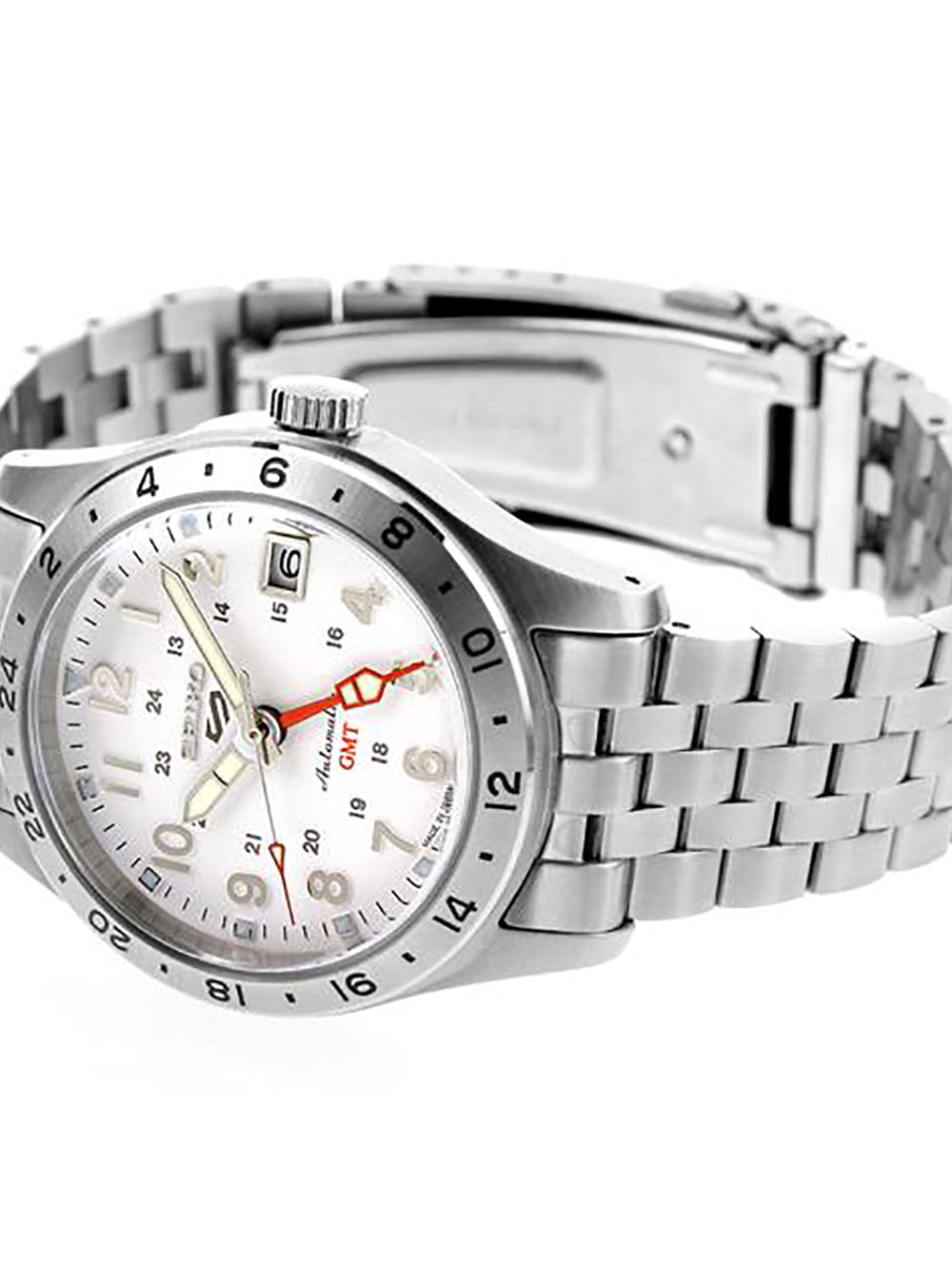 SEIKO 5 Sports GMT Automatic Watch - Japanese Made JDM Field & Travel Timepiece for Men - Perfect for Outdoor Adventures, Business Travel & Everyday Wear