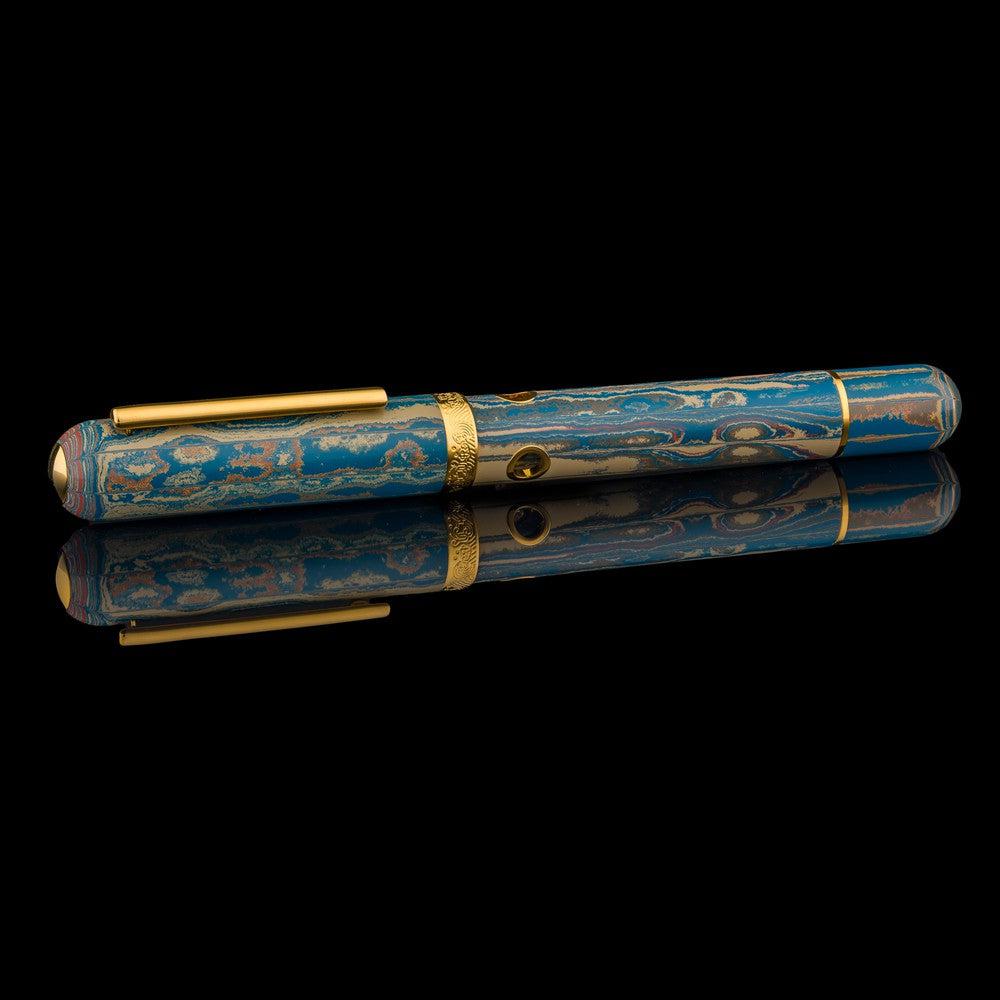 Nahvalur (Narwhal) Nautilus Fountain Pen - Aqua Regia (Royal Water) Limited Edition 2024 - Premium Writing Instrument for Collectors, Calligraphy & Everyday Use