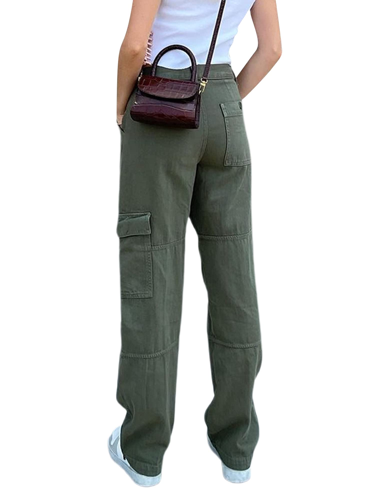 Vintage High Waist Wide Leg Jeans for Teen Girls - Distressed Ripped Baggy Denim Pants with Straight Leg & Grunge Aesthetic | Perfect for Casual Streetwear, School, and Weekend Outfits