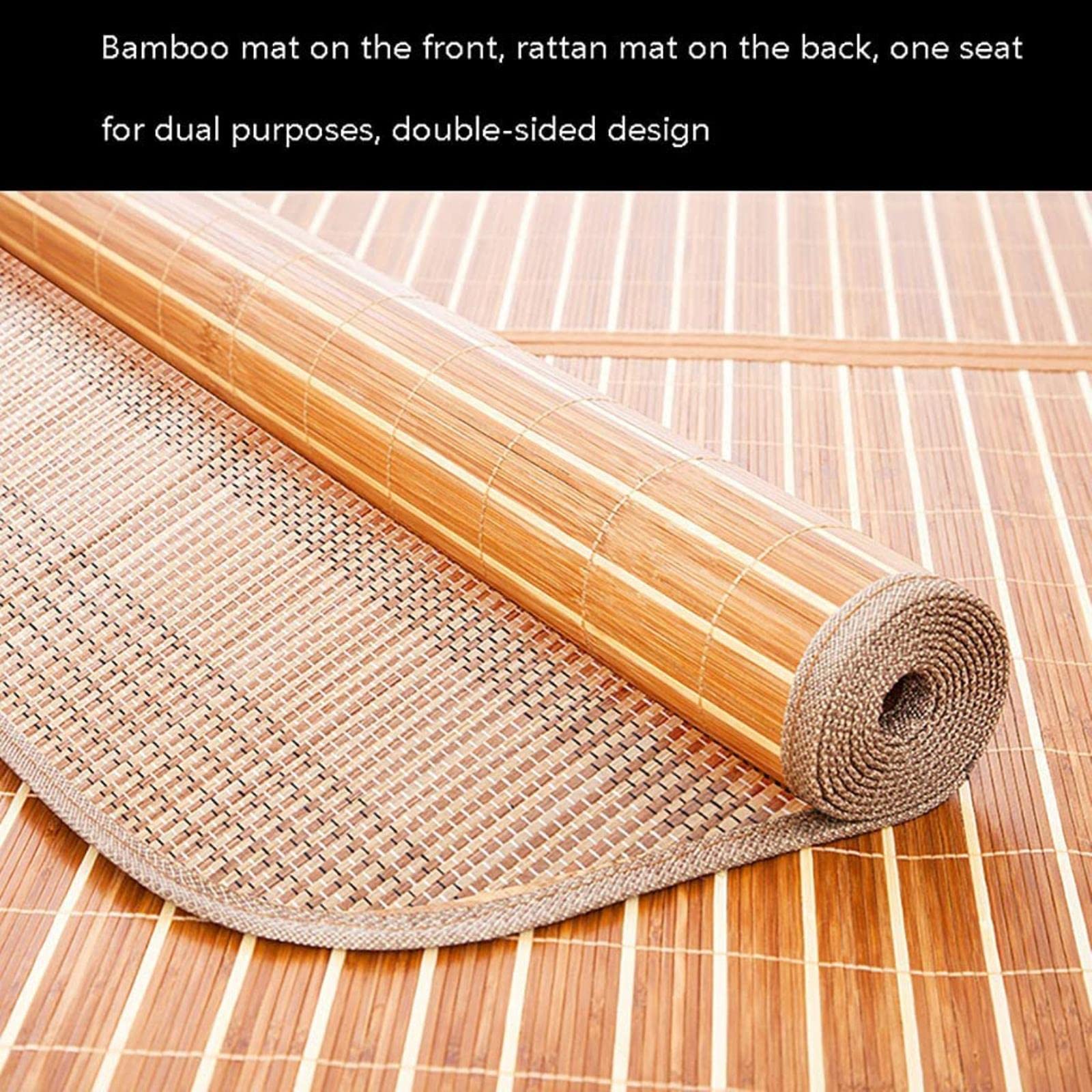 Bamboo Summer Sleeping Mat - Breathable & Cooling for Hot Weather - 60x180cm Single Bed Size - Perfect for Dorm Rooms, Camping & Outdoor Use