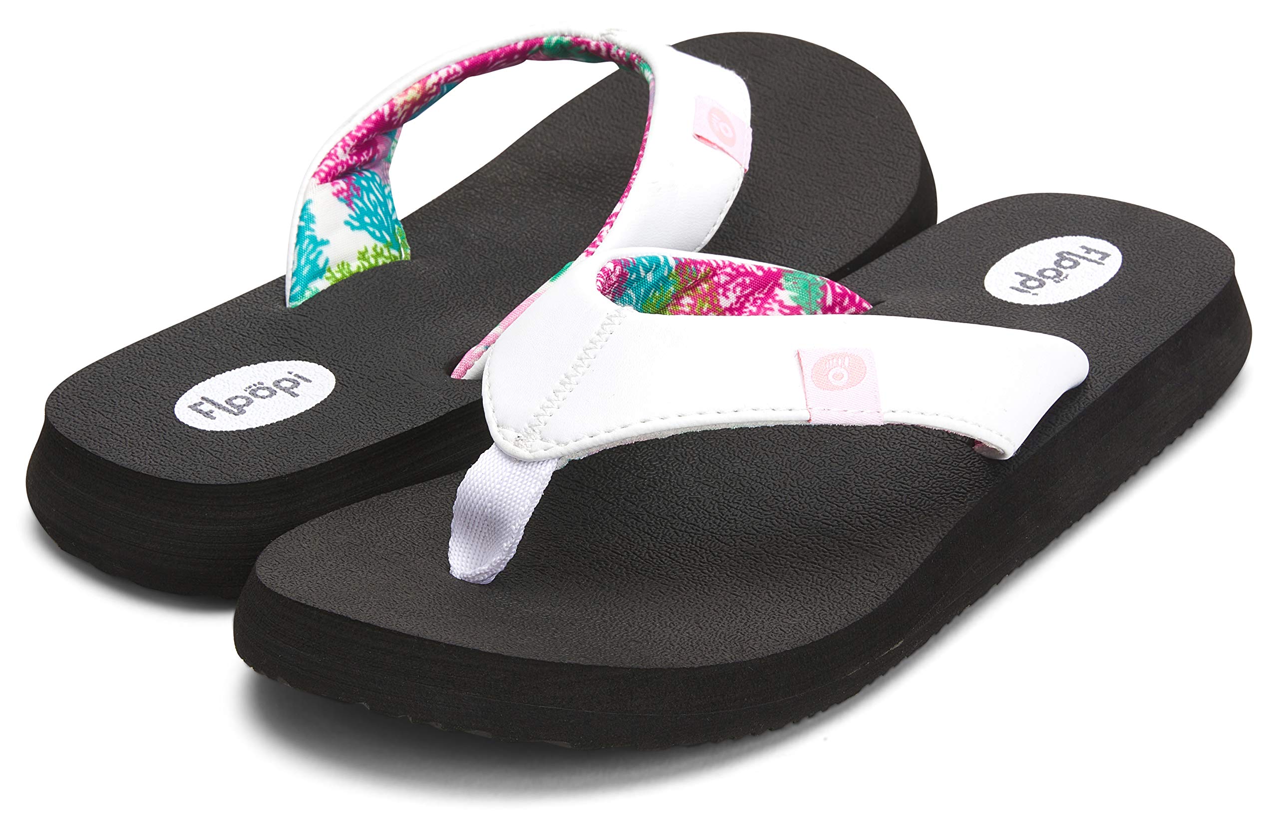Floopi Women's Flip Flops - Comfortable Flat Thong Sandals with Anti-Skid Soles for Beach, Yoga & Indoor/Outdoor Use | Perfect for Summer, Poolside & Casual Wear