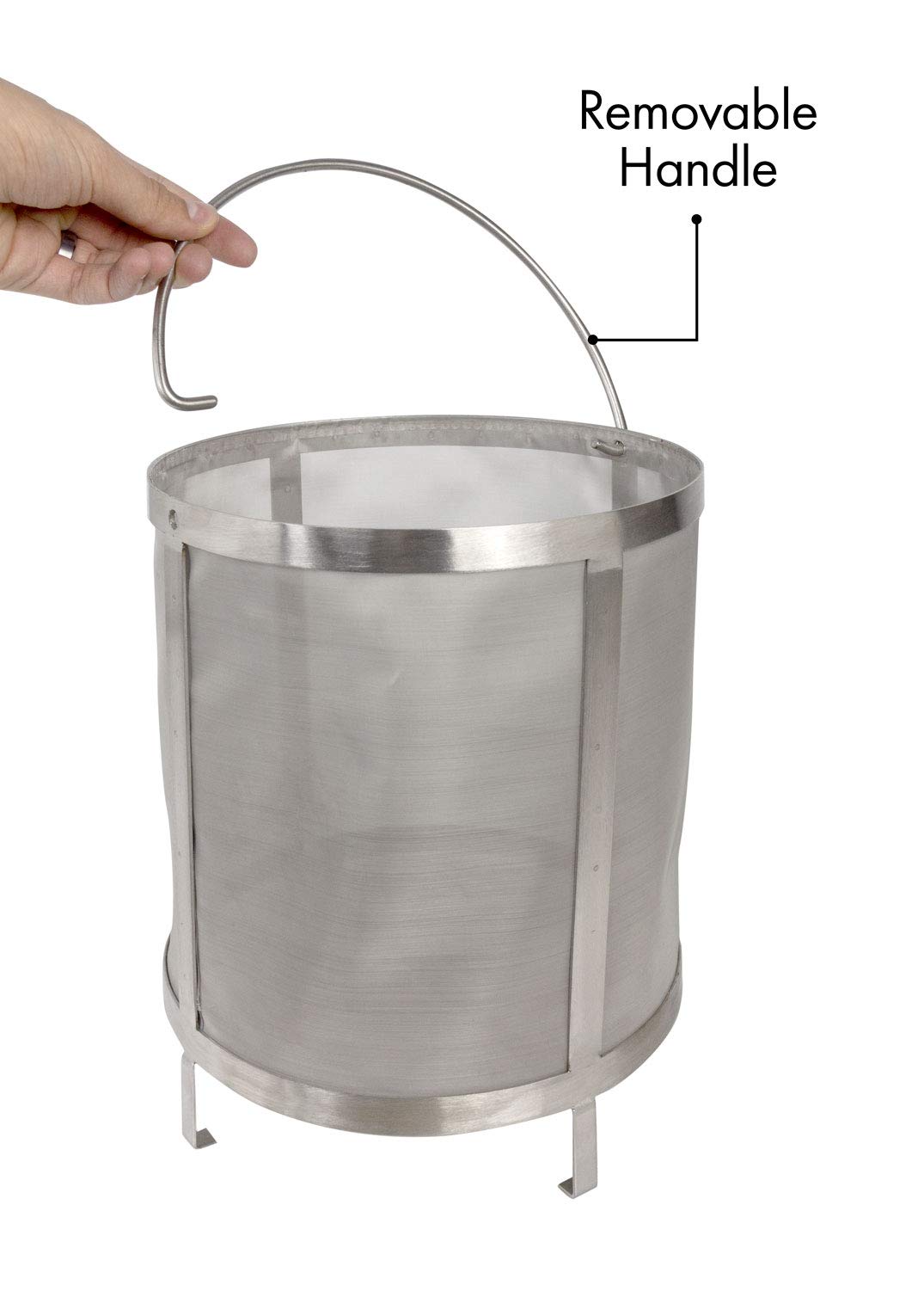 Kegco 6 Gallon Stainless Steel Coffee Filter Basket - Commercial Grade Brewer Replacement Part for Home & Cafe Use