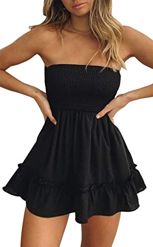 Black Strapless Mini Dresses