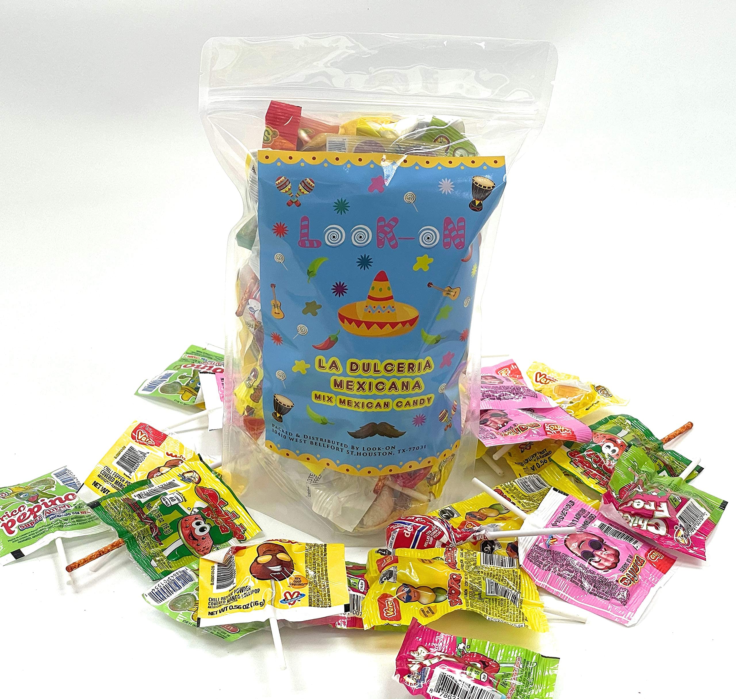 Best Mexican Candy Lollipops Variety Pack - 60 Count Sweet, Sour, Salty & Spicy Dulce Mexicanos Surtidos - Authentic Mexican Snacks for Parties, Gifts & Cinco de Mayo Celebrations