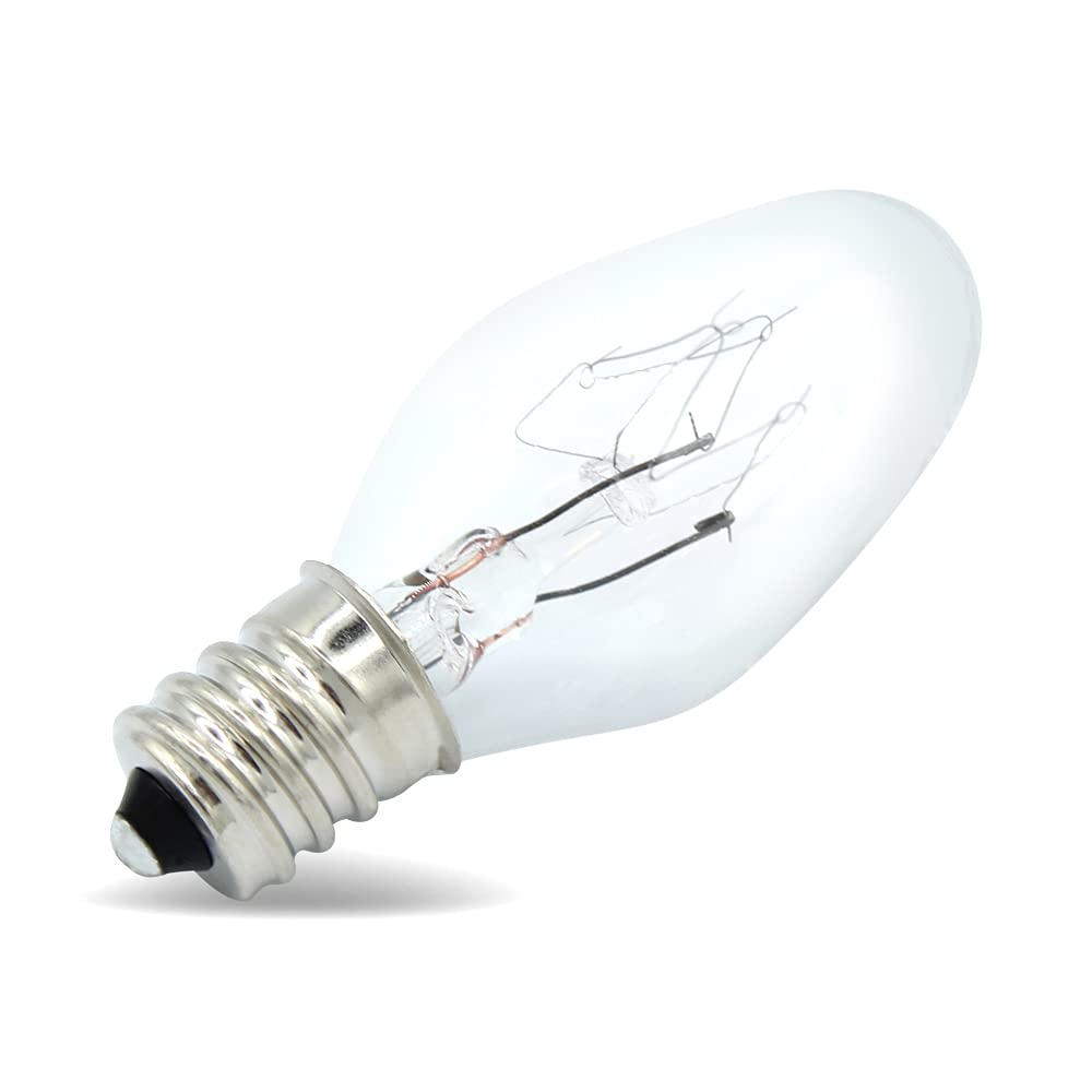 Lumenivo 120V 15W Replacement Light Bulb for Scentsy Warmer & Wax Melters - 15 Watt Nightlight Bulbs for Himalayan Salt Lamps, Candle Warmers & Plug-Ins - Pack of 10 Bulbs - Perfect for Aromatherapy & Home Fragrance Use