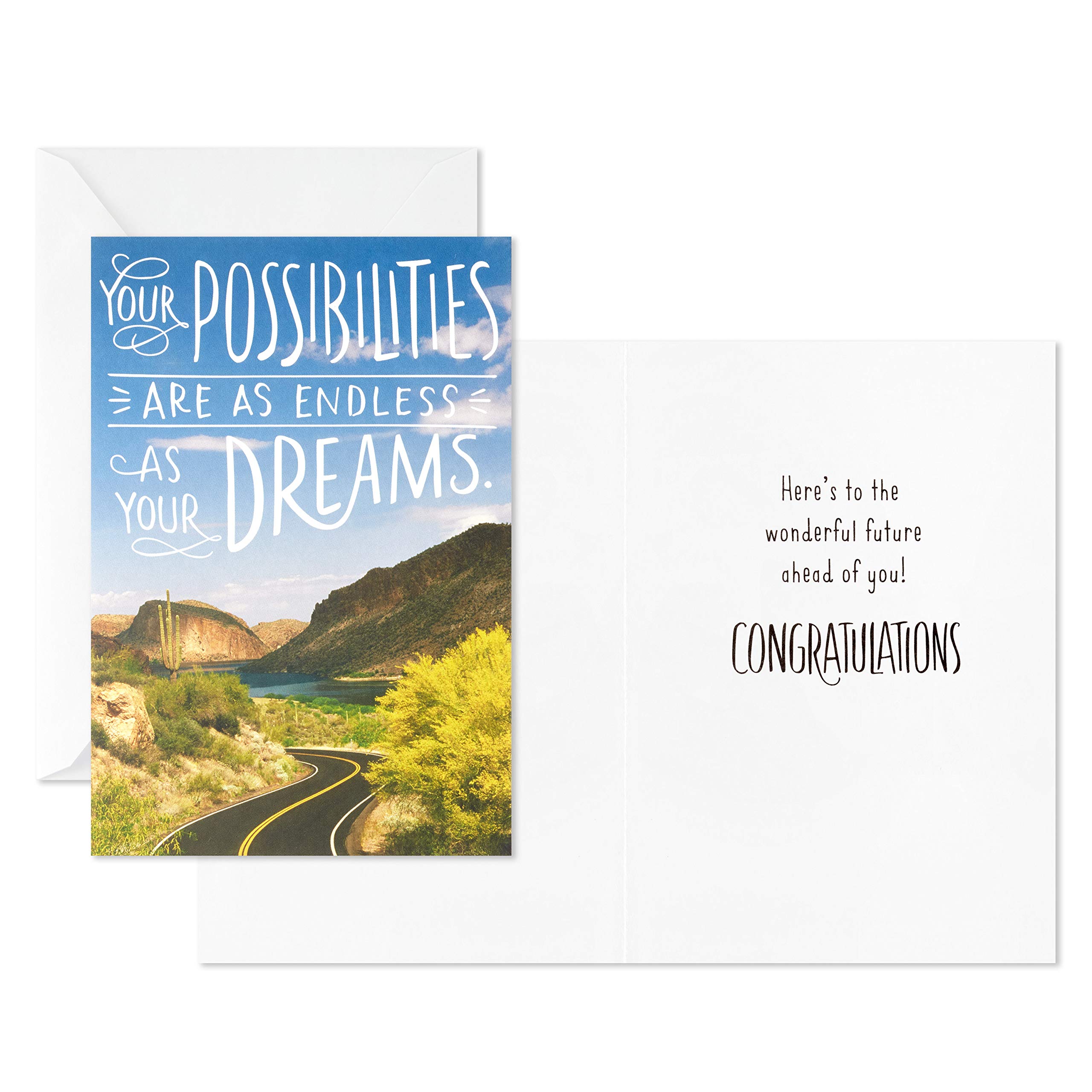 Hallmark Graduation Cards Pack - 8 Inspirational Greeting Cards with Envelopes for Graduates | Perfect for High School & College Graduation Gifts, Commencement Celebrations & Congratulations