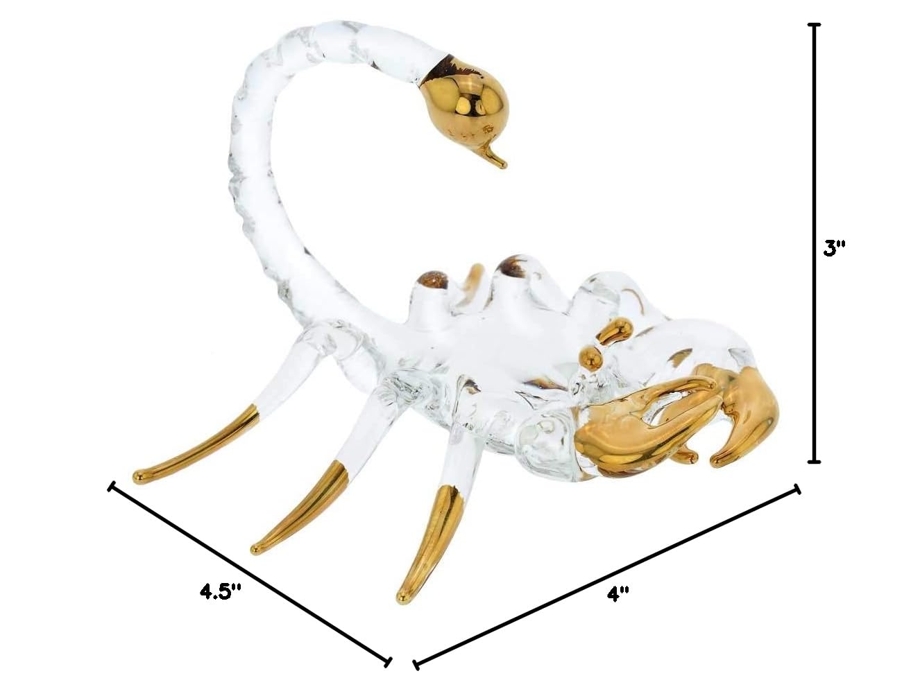 Authentic Murano Glass Scorpio Zodiac Sign from Venice - Handcrafted Italian Art for Home Decor, Gift & Astrology Enthusiasts | Perfect for Birthdays, Anniversaries & Spiritual Spaces