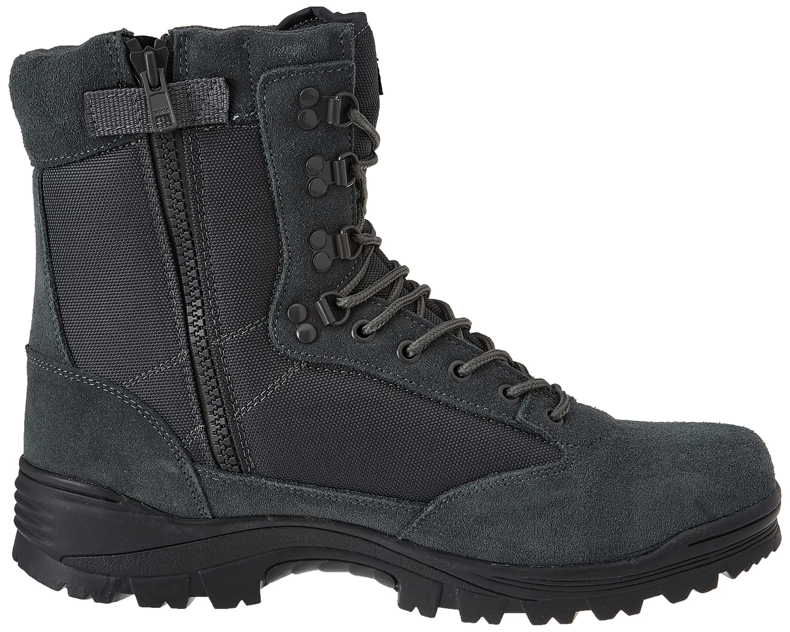 Mil-Tec Tactical Army Boots with YKK Side Zipper - Durable Military Combat Boots for Outdoor Hiking, Hunting & Work - Waterproof & Lightweight Tactical Footwear
