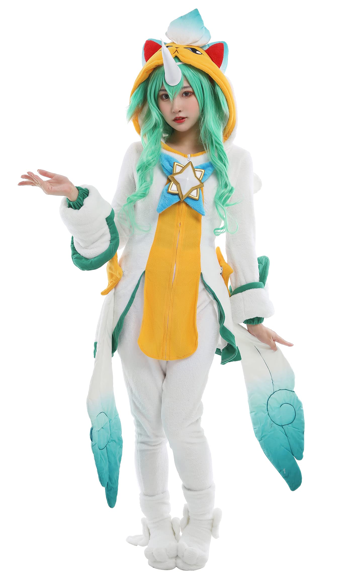 Cosplay.fm Women's Star Child Onesie Pajama Costume - Soft & Comfortable for Cosplay, Halloween, Sleepwear & Loungewear