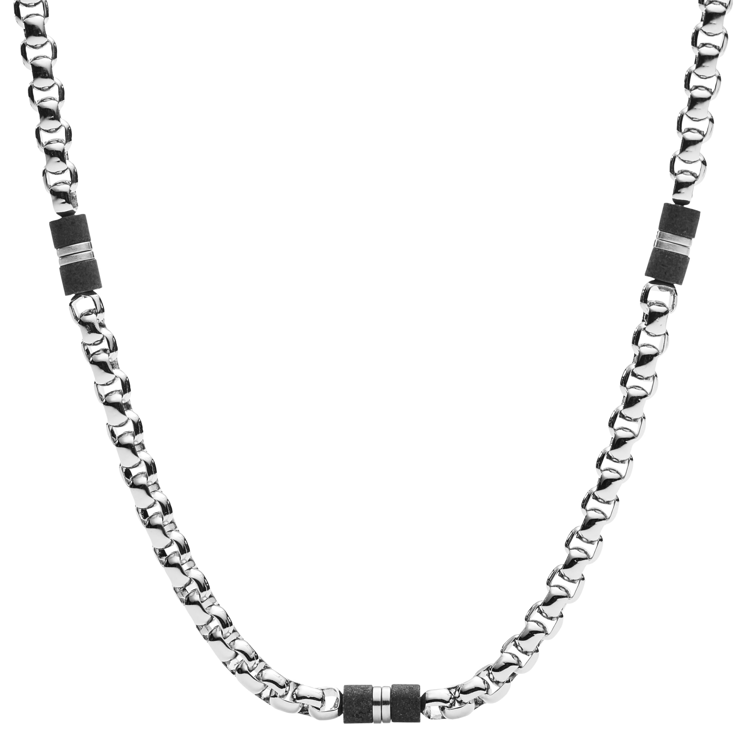 Fossil Men's Stainless Steel or Leather Necklace - Stylish & Durable Jewelry for Everyday Wear, Gifts & Special Occasions