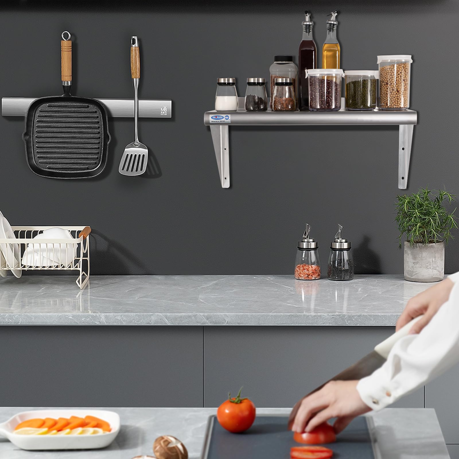 Stainless Steel Wall Mount Shelf 14