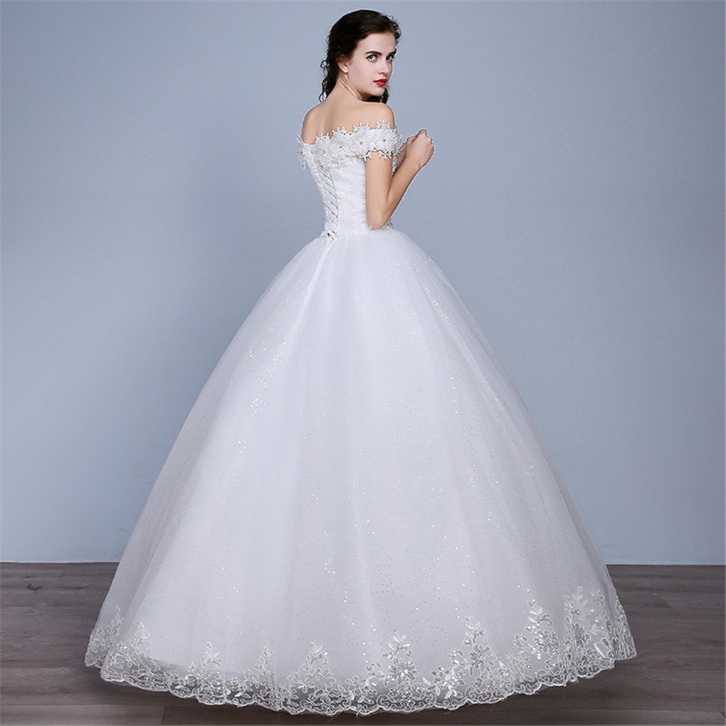 Shanghai Story Off Shoulder Lace Wedding Dress for Brides – Elegant Bridal Gown for Beach, Church & Garden Weddings