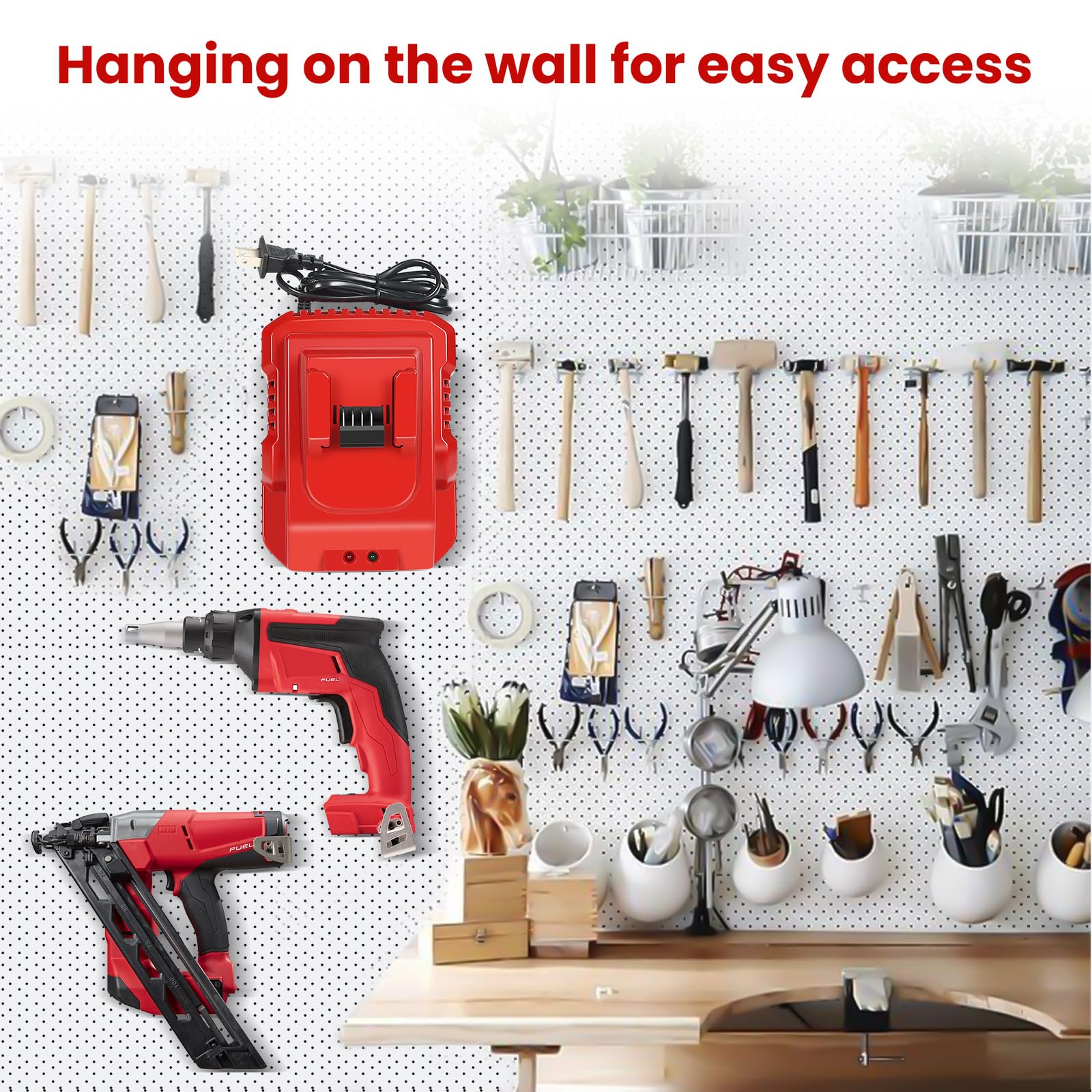 Milwaukee M18 Rapid Battery Charger Station - Fast Charging for Milwaukee 18V Lithium Batteries | Perfect for Power Tools, Job Sites & DIY Projects