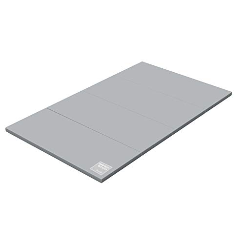 ALZIPMAT Eco-Friendly Silicone Baby Play Mat - Non-Toxic, Non-Slip, Reversible & Waterproof - Large 95x55 Inch Foldable Playmat for Toddlers (Grey) - Perfect for Indoor Playrooms, Daycare Centers & Home Nursery Floor Protection