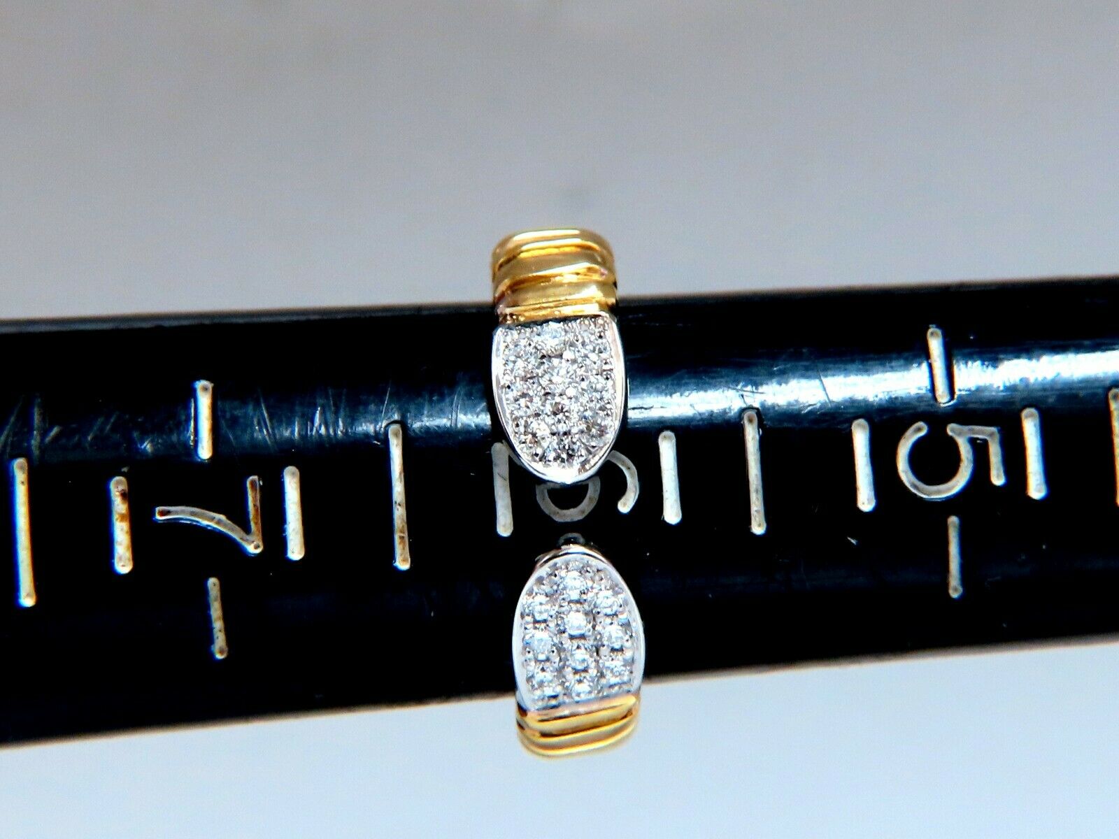 0.30ct Natural Diamond Adjustable Ring in 18K Gold - Size 6 & 7 with Accordion Shank - Perfect for Engagement, Wedding & Everyday Elegance