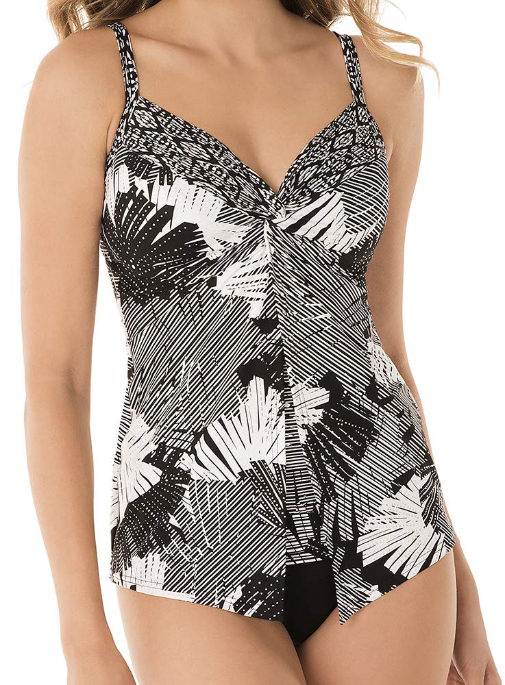 Miraclesuit Women's Love Knot Sweetheart Neckline Underwire Bra Tankini Top - Sexy Swimwear for Women, Supportive Bathing Suit for Beach, Pool & Vacation