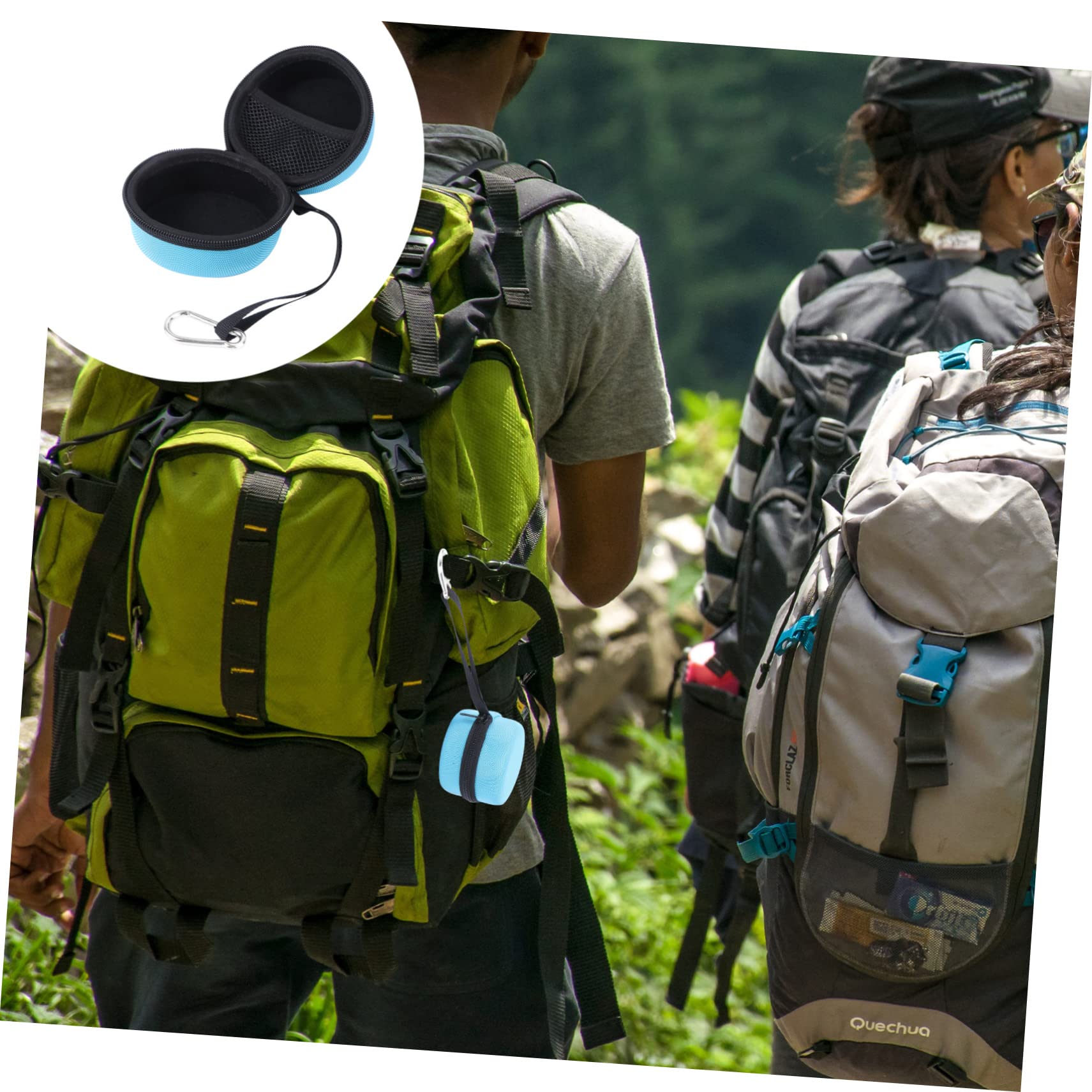 Veemoon Waterproof Outdoor Bluetooth Speaker with Mini Storage Bag, Mesh Interlayer & Anti-Scratch Zipper - Perfect for Camping, Hiking, Beach Parties and Backyard BBQs