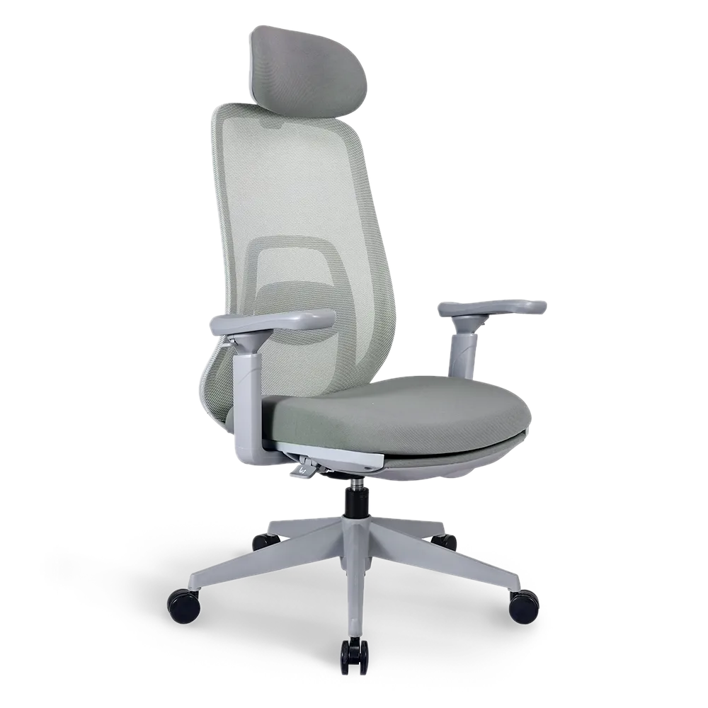 Pluto Ergonomic Office Chair - Adjustable Lumbar Support & Breathable Mesh Back - Perfect for Home Office, Gaming & Workspace