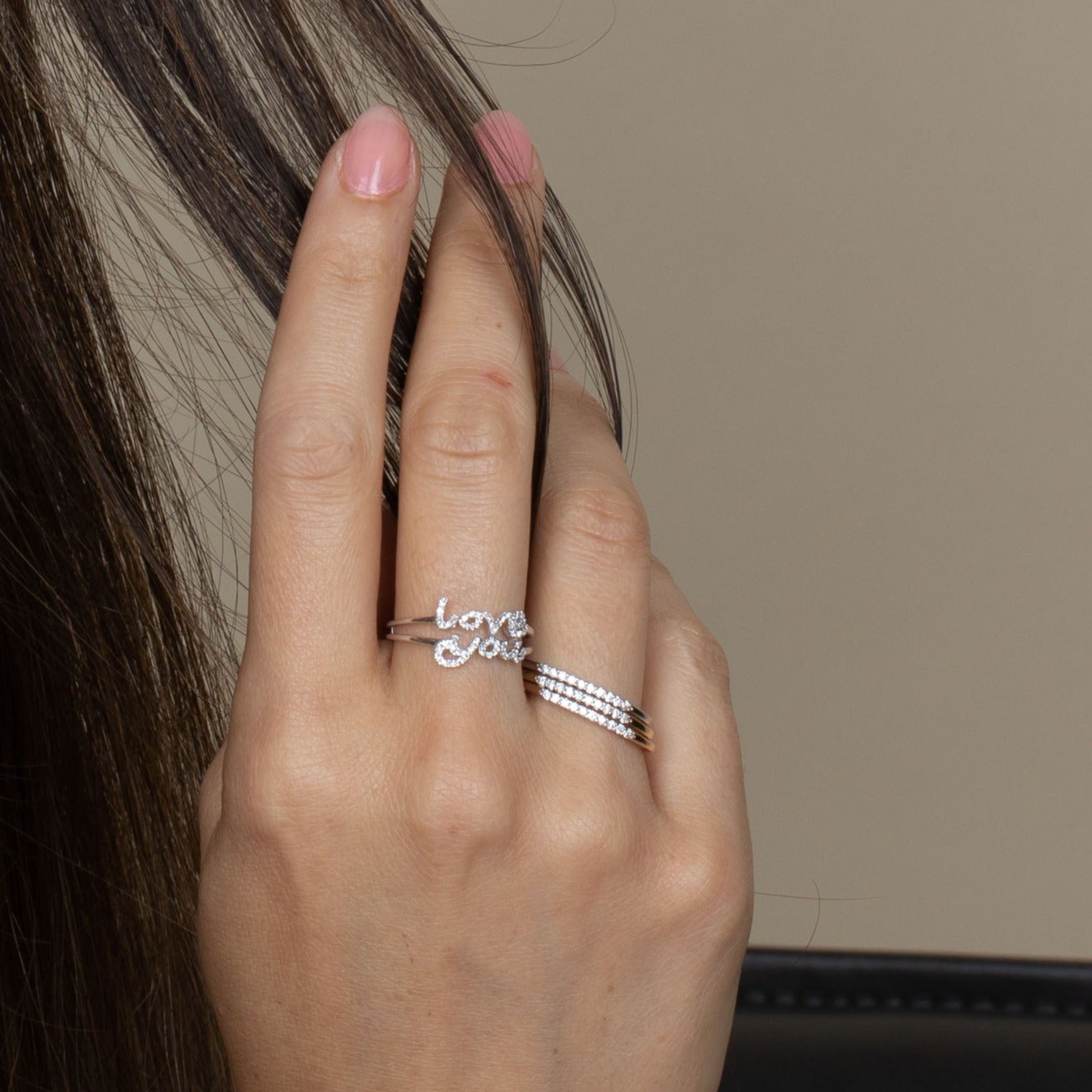 14K Rose Gold Diamond Eternity Ring for Women - Elegant Wedding Band, Anniversary Gift, or Everyday Jewelry for Special Occasions