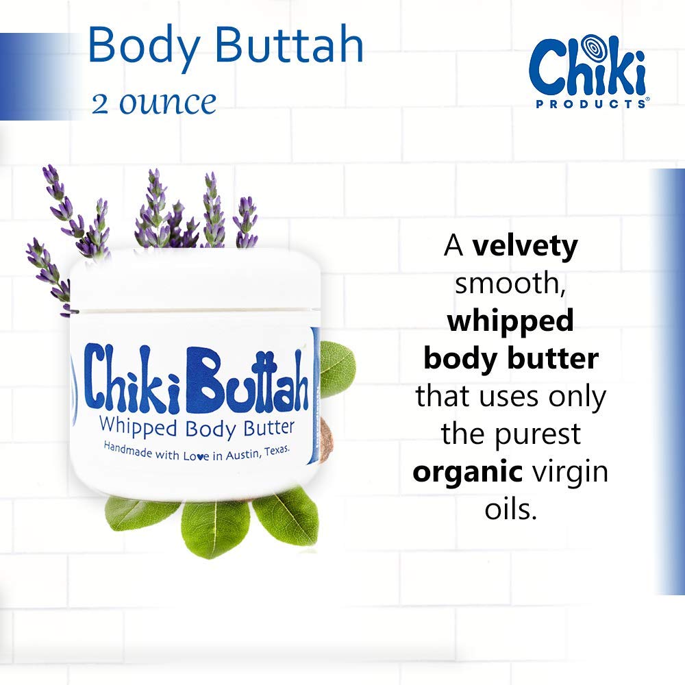 Chiki Buttah Chiki On-The-Go Travel Set - Lavender Mint Scented Skincare for Dry Hands & Cuticles | Perfect for Airplane, Office & Daily Hydration
