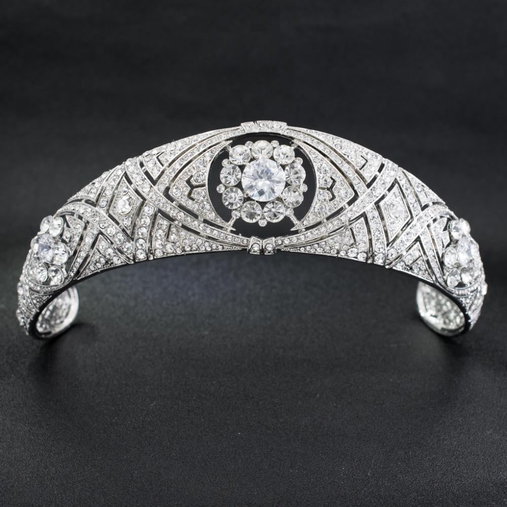 Queen Mary Bandeau Tiara - Elegant Princess Meghan Wedding Hair Accessory | Vintage Royal Jewelry for Bridal, Prom & Special Occasions