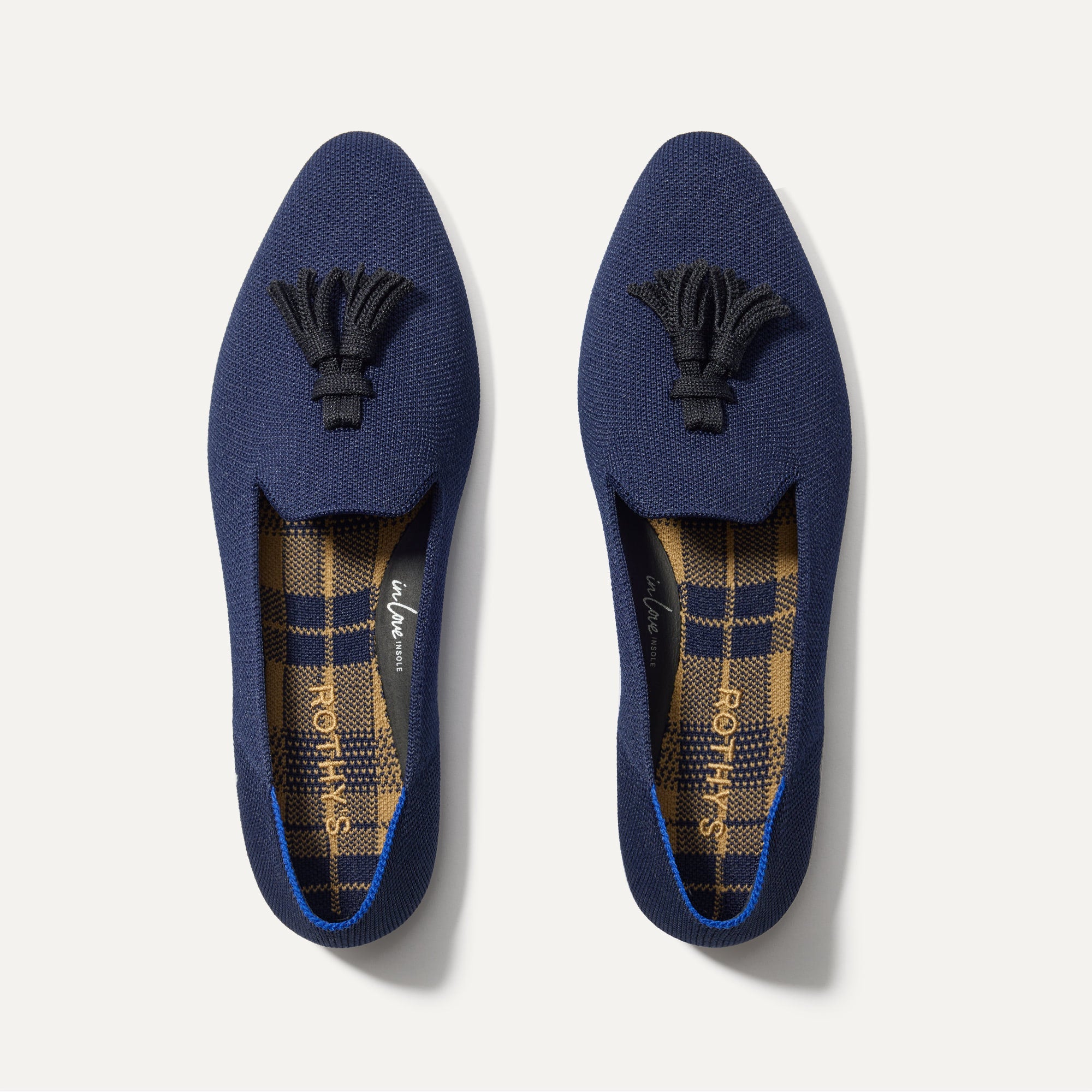 **Stylish Almond Tassel Loafers for Men - Deep Navy Blue Slip-On Shoes | Perfect for Business Casual, Office Wear & Formal Occasions**
