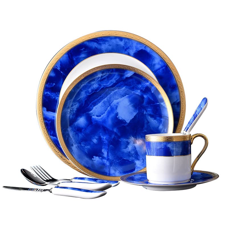 Premium 12-Piece Bone China Dinnerware Set - Elegant Plates & Bowls for 4, Easter & Holiday Dining, Dishwasher Safe Kitchen Tableware - Perfect for Family Dinners, Parties & Special Occasions