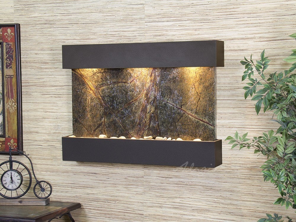 Adagio Reflection Creek Antique Bronze Green Marble Bathroom Sink RCS3505 - Elegant Vanity Basin for Modern & Traditional Bathrooms