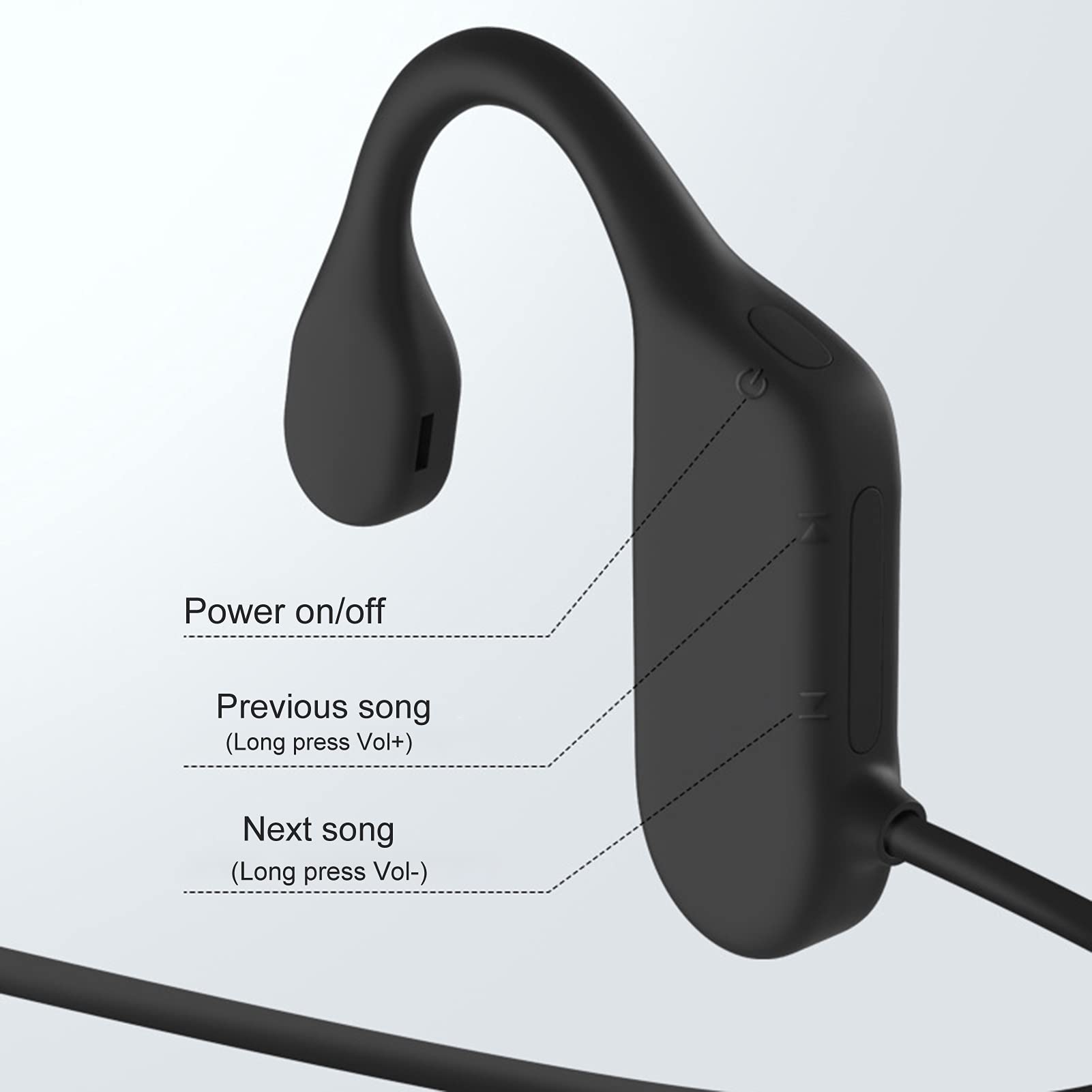 BL09 Wireless Bluetooth Bone Conduction Headphones - IPX5 Waterproof, 8H Playtime, Lightweight Open-Ear Design for Running, Cycling, Gym Workouts (Green) - Perfect for Outdoor Sports & Active Lifestyle