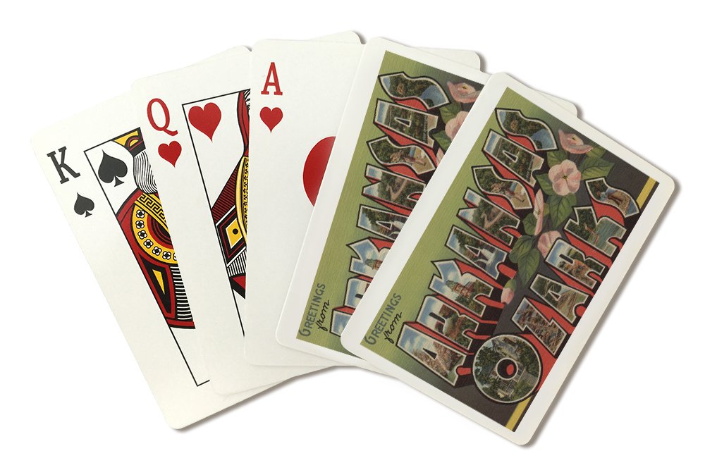 Ozarks Arkansas Greetings Poker Size Playing Cards Deck - 52 Cards with Jokers for Family Game Nights & Casino-Themed Parties