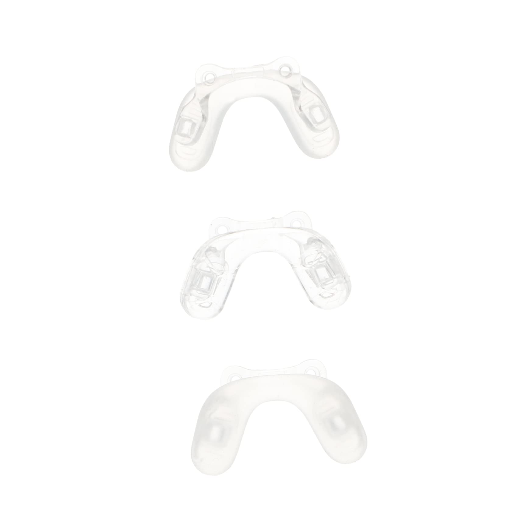 Lurrose 6-Pack Transparent One Piece Glasses Holder with Nose Grip - Replacement Nose Pads for Eyewear Protection - Perfect for Reading, Computer Use, and Daily Wear