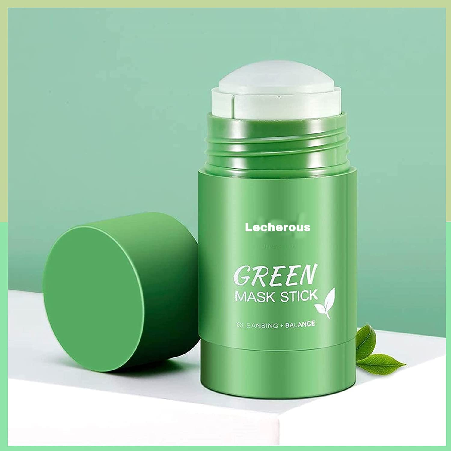 Green Tea Cleansing Mask Stick for Face - Blackhead & Whitehead Remover, Oil Control & Anti-Acne Treatment - Natural Green Mask Stick for Men & Women | Perfect for Daily Skincare Routine & Deep Pore Cleansing