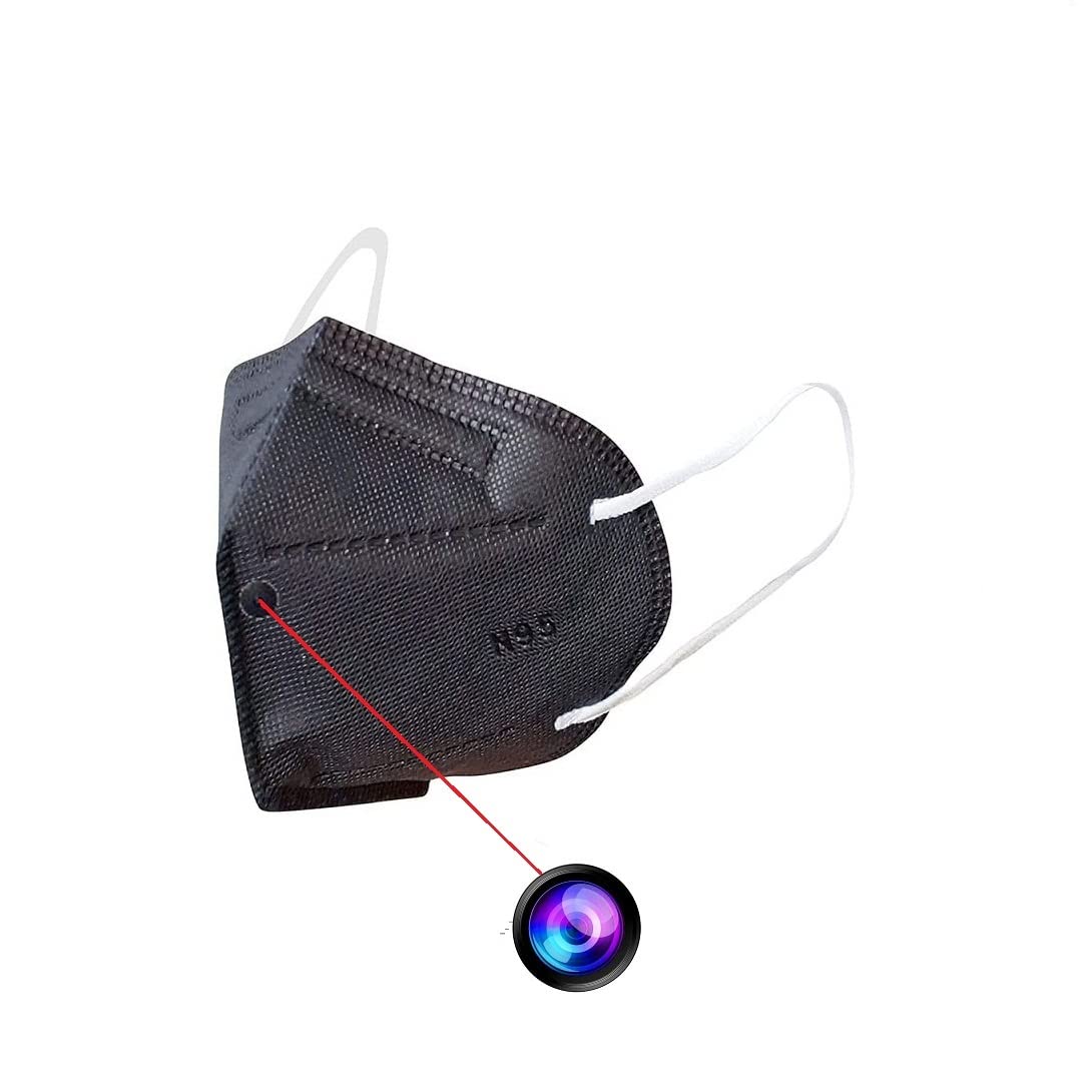 Hidden Spy Camera Wi-Fi Mask - Wireless HD Covert Surveillance for Home Security, Nanny Monitoring & Office Safety | Discreet Indoor/Outdoor Recording Device