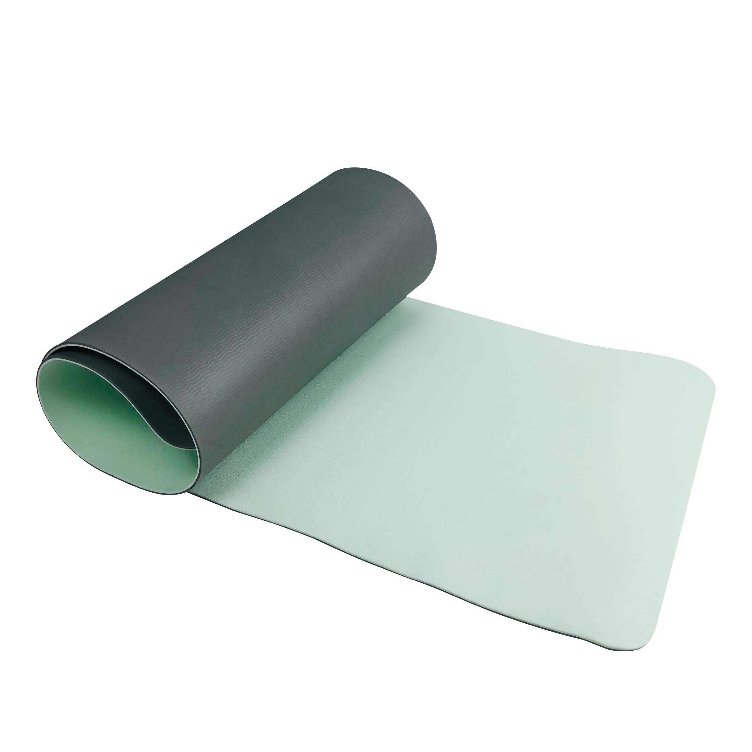 FARLAND Premium Non-Slip Yoga Mat - Eco-Friendly TPE Exercise Mat with Carrying Strap for Home & Gym, Anti-Tear Hot Pilates & Fitness Workout Mat (Green) - Perfect for Yoga, Pilates, Home Workouts and Gym Training