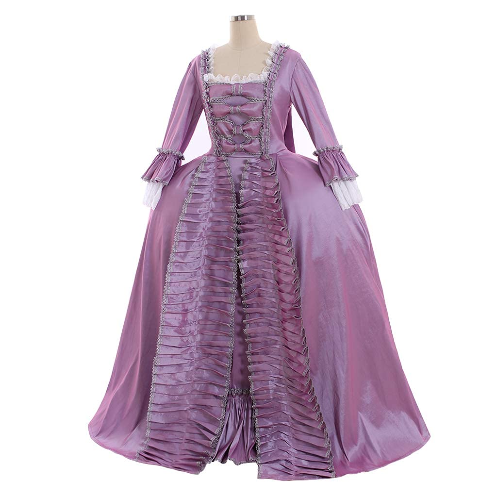 Queen Marie Antoinette Costume - Women's Rococo Ball Gown Victorian Gothic Dress for Cosplay DIY (Purple) | Perfect for Halloween, Renaissance Fairs & Themed Parties