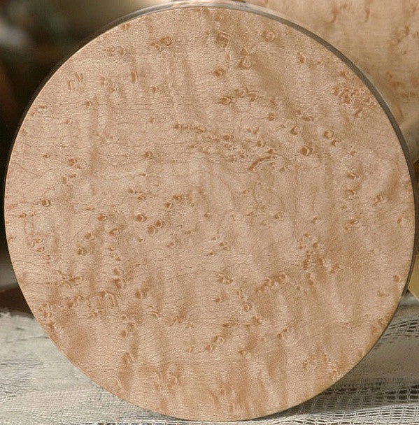 Premium Solid Birdseye Maple Hourglass Urn - Handcrafted Wooden Keepsake for Ashes - Perfect for Memorials, Home Decor & Sympathy Gifts