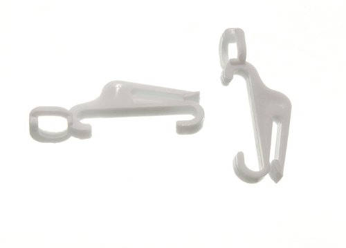 40-Pack Curtain Track Glider Hooks - Compatible with Swish FastTrack Rails - Smooth Sliding for Easy Curtain Installation (Living Room, Bedroom, Dorm)