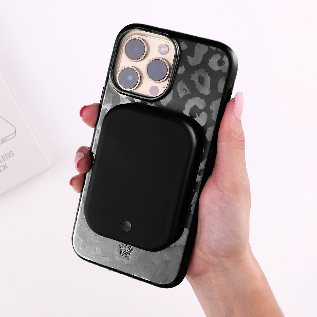 Black MagSafe Battery Pack - Portable Wireless Charger for iPhone 12/13/14 - Perfect for Travel, Work & Outdoor Adventures
