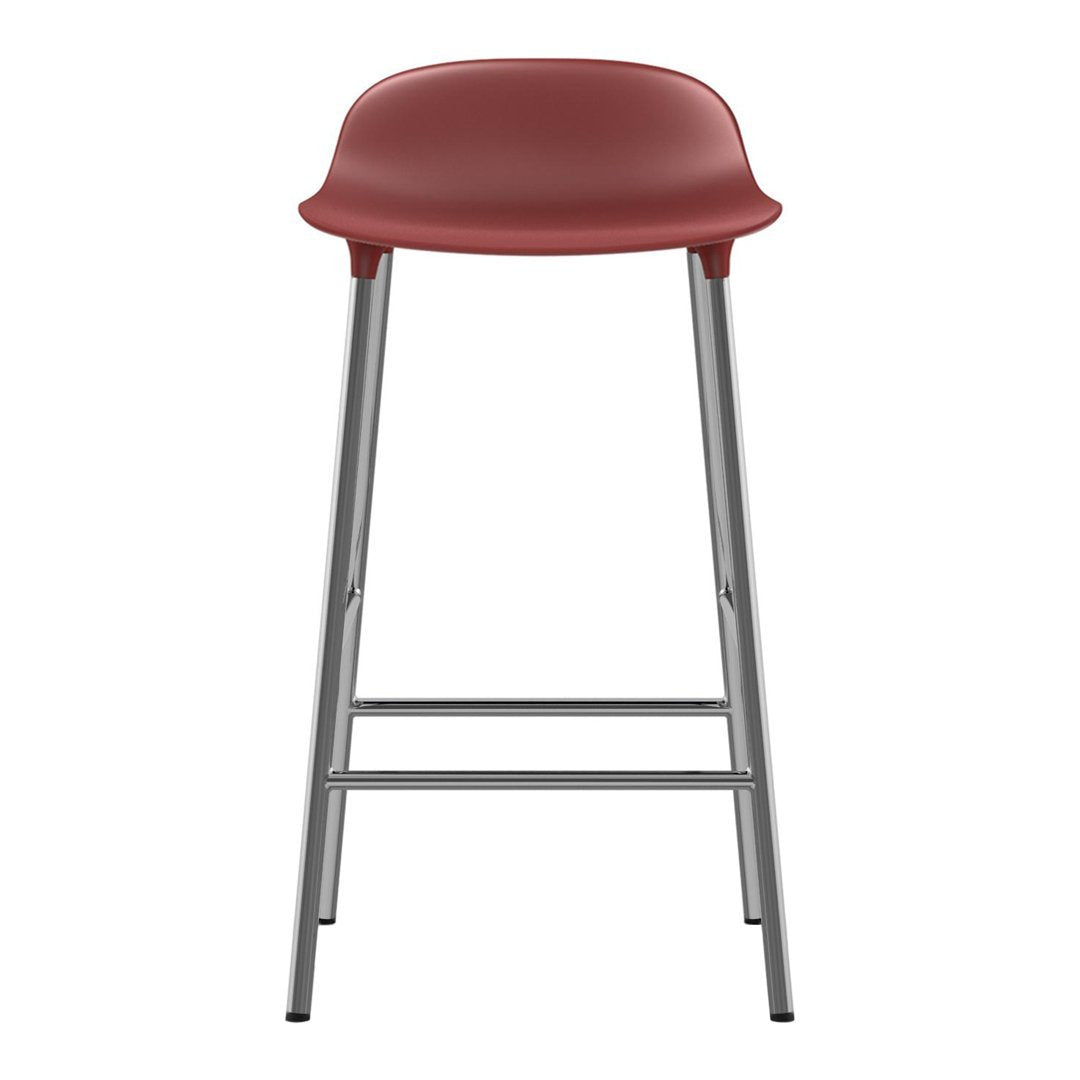 Modern Metal Leg Form Counter Stool - Bar Stool for Kitchen Island, Breakfast Nook & Home Decor