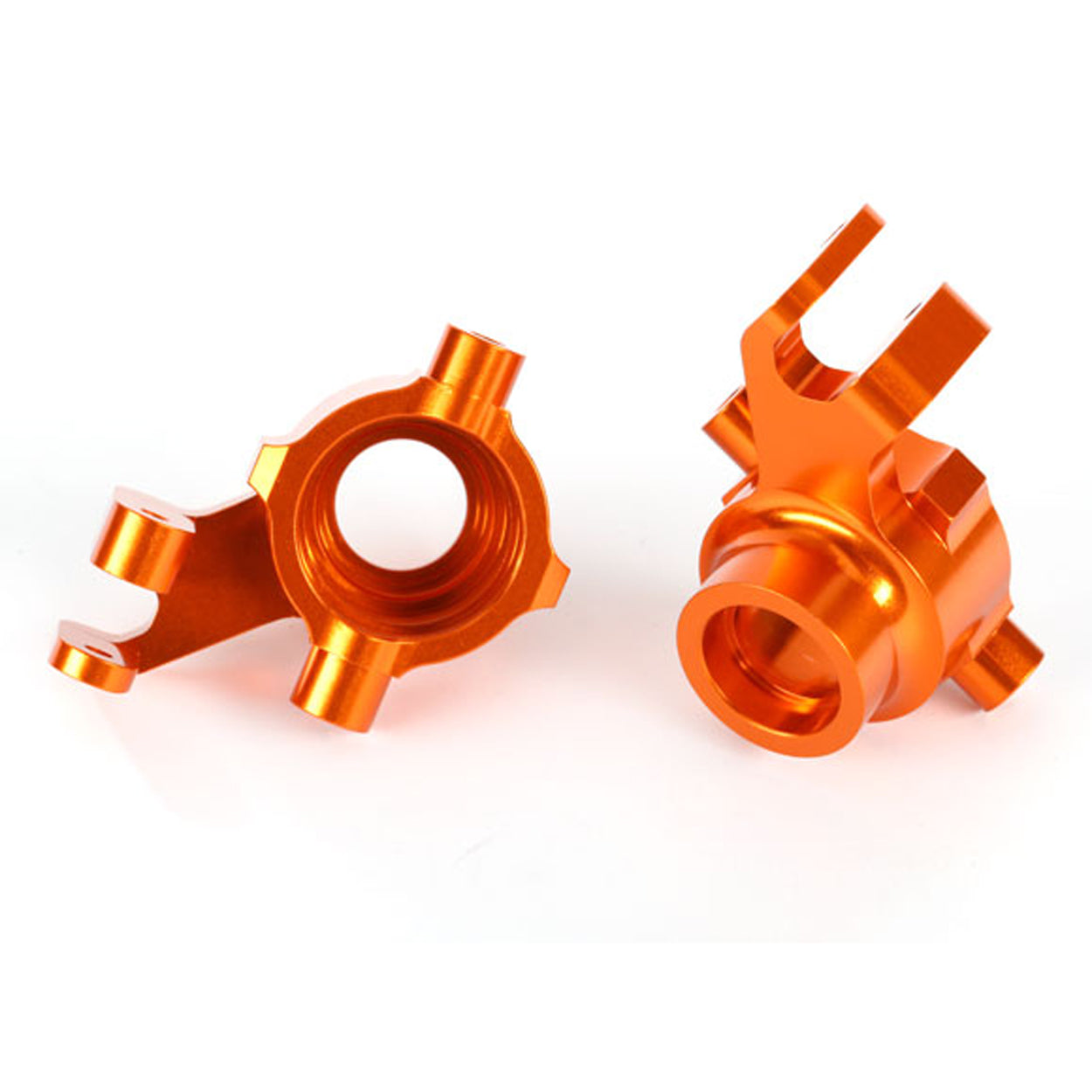 High-Quality Aluminum Steering Blocks for RC Cars - Durable & Lightweight Orange Upgrade Parts - Perfect for Off-Road Racing & Crawling